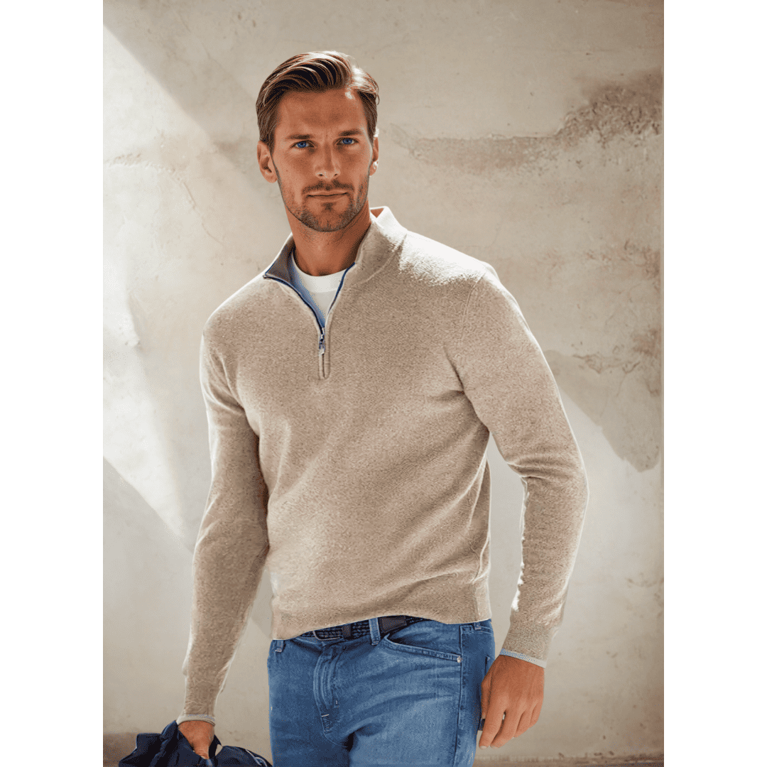 OLIVER | LÄSSIGER PULLOVER MIT REISSVERSCHLUSS