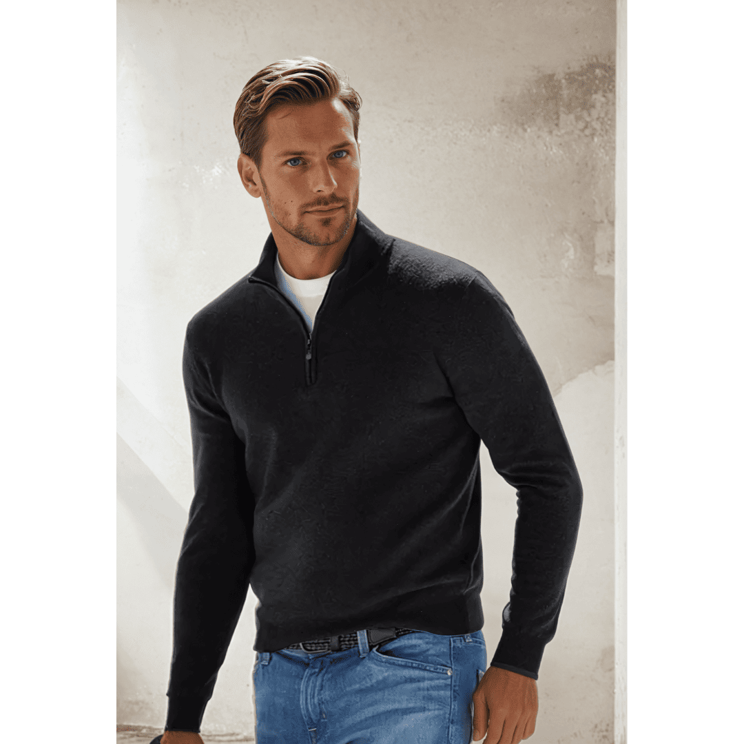 OLIVER | LÄSSIGER PULLOVER MIT REISSVERSCHLUSS