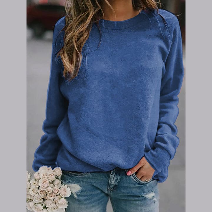 ELLA | SWEATSHIRT MIT RUNDHALSAUSSCHNITT